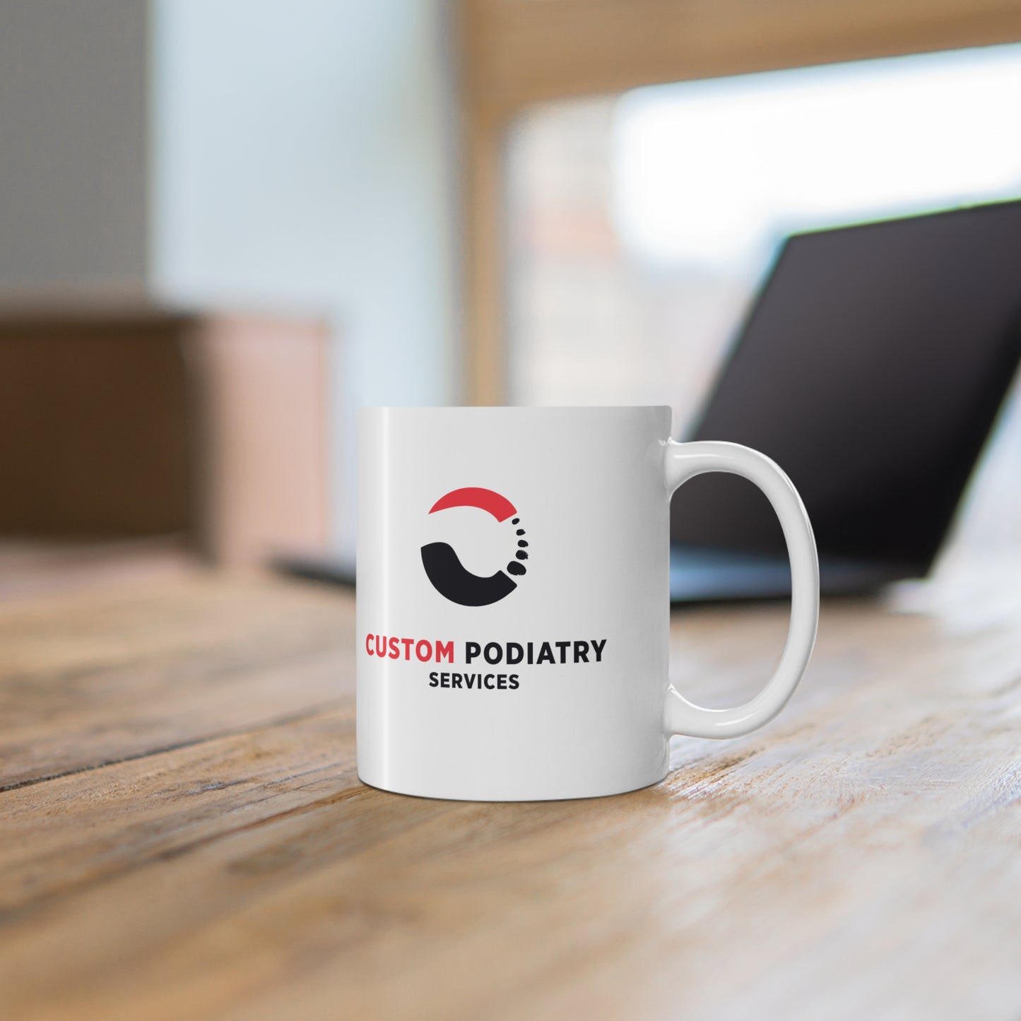 Custom Podiatry Services Branded Coffee Cup
