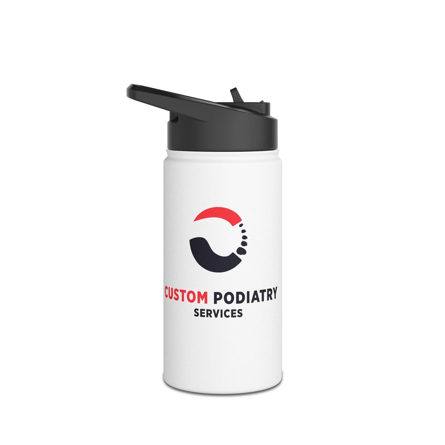 Custom Podiatry Services Branded Stainless Steel Water Bottle