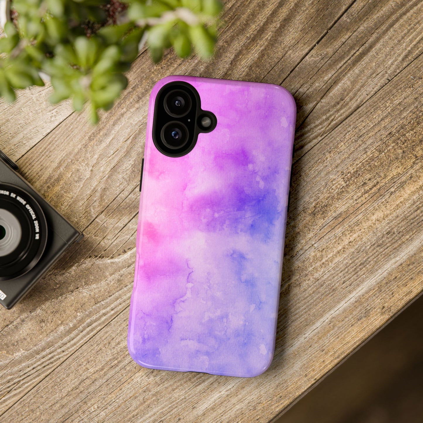 Purple & Blue Watercolour Phone Case
