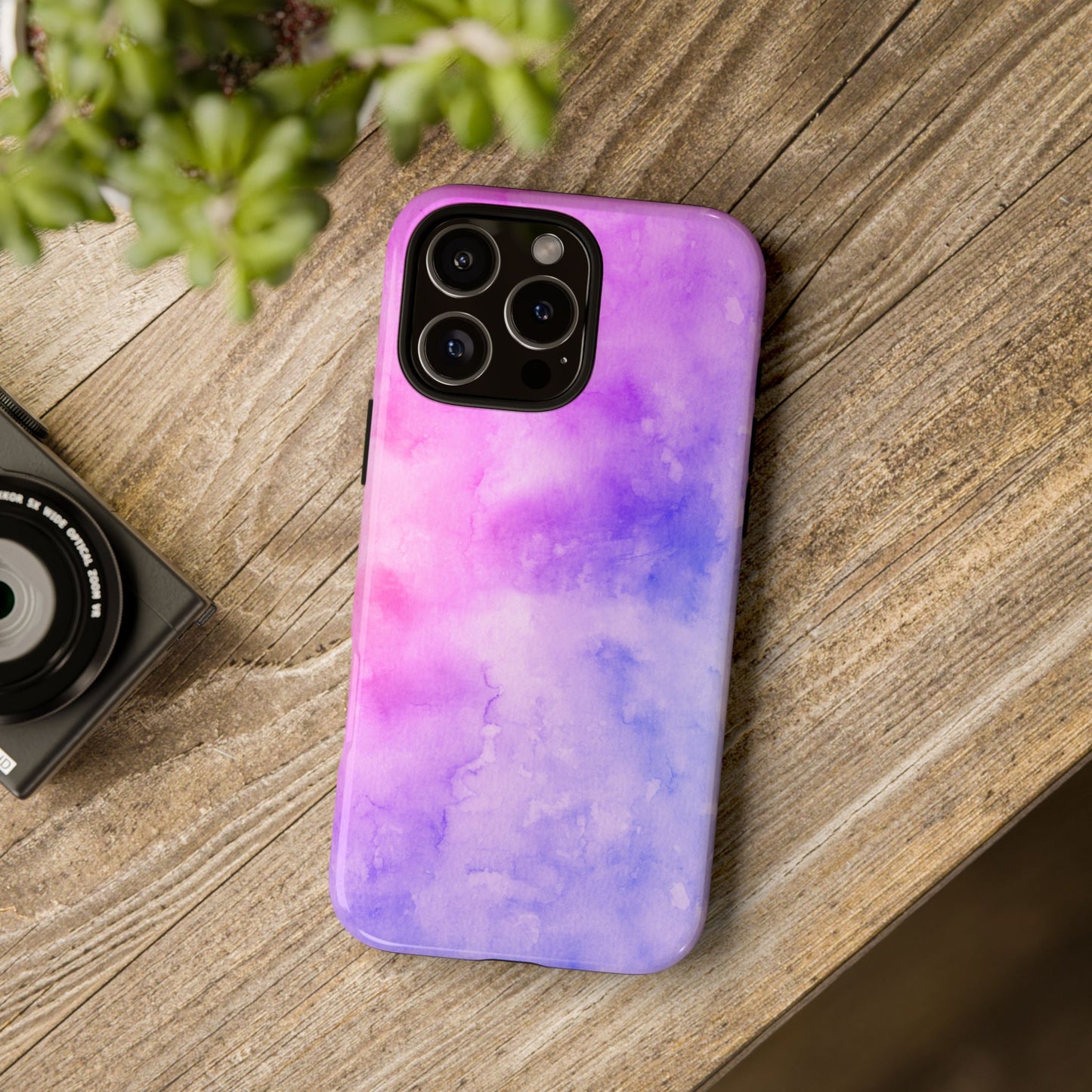 Purple & Blue Watercolour Phone Case