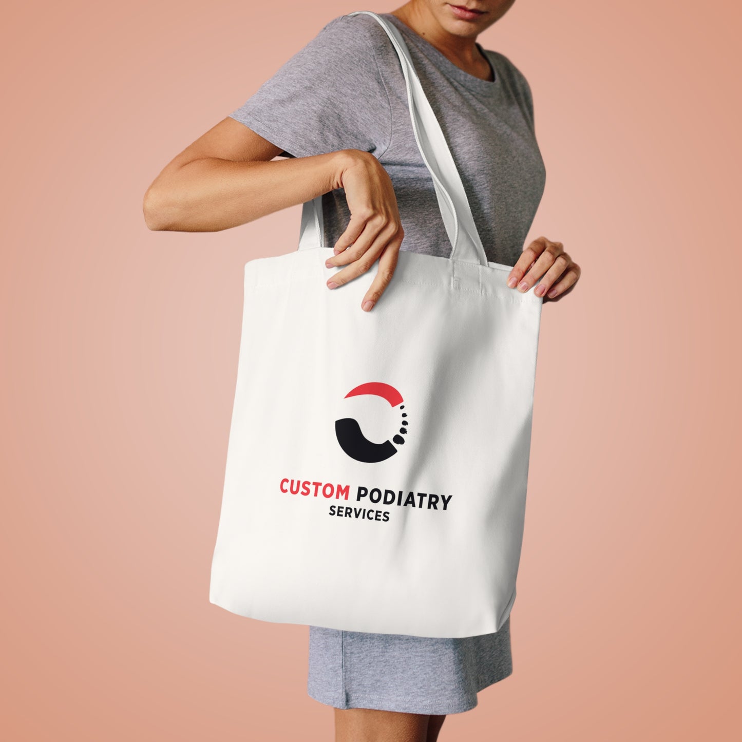 Custom Podiatry Services Branded Cotton Tote Bag