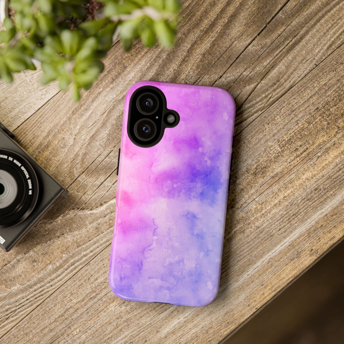 Purple & Blue Watercolour Phone Case