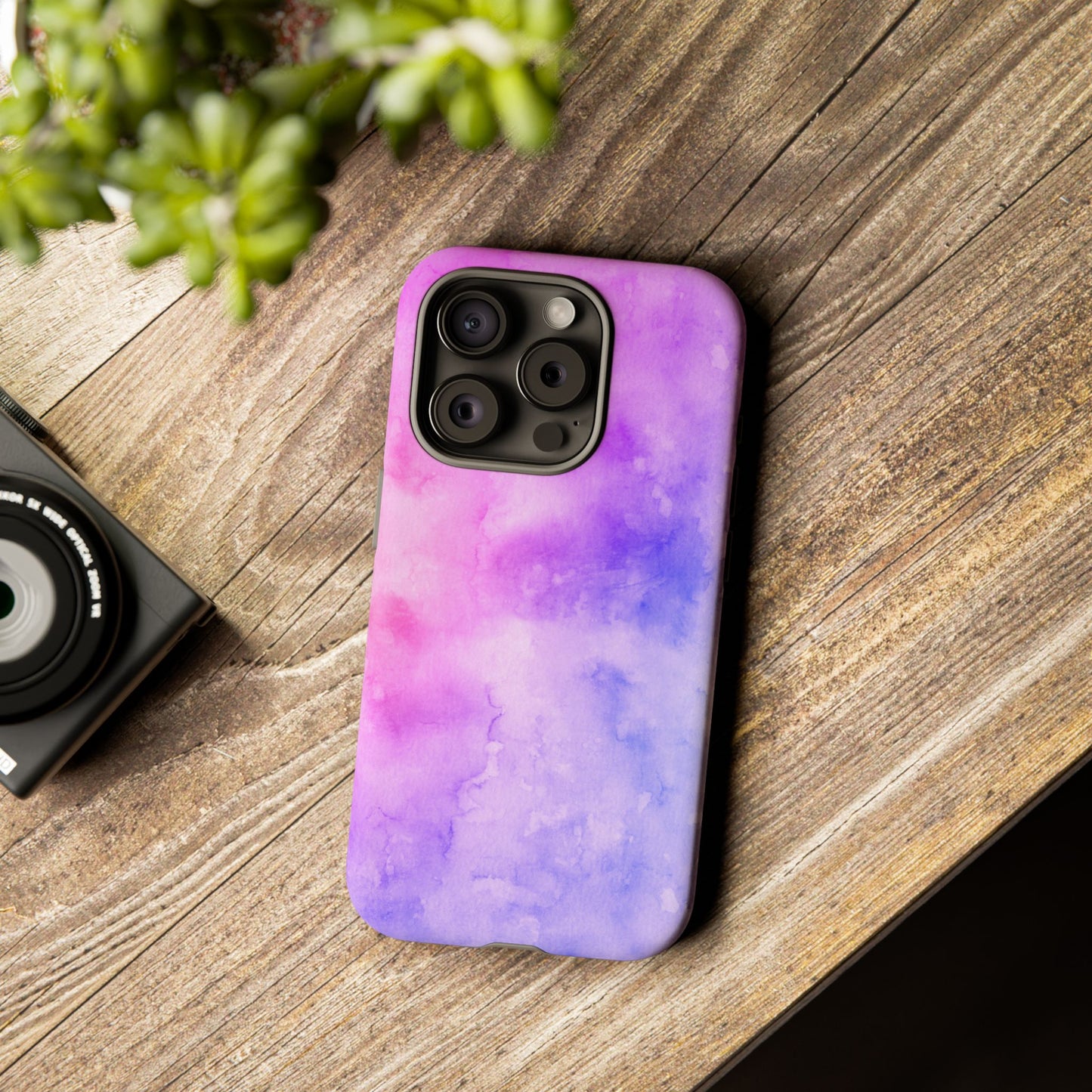 Purple & Blue Watercolour Phone Case
