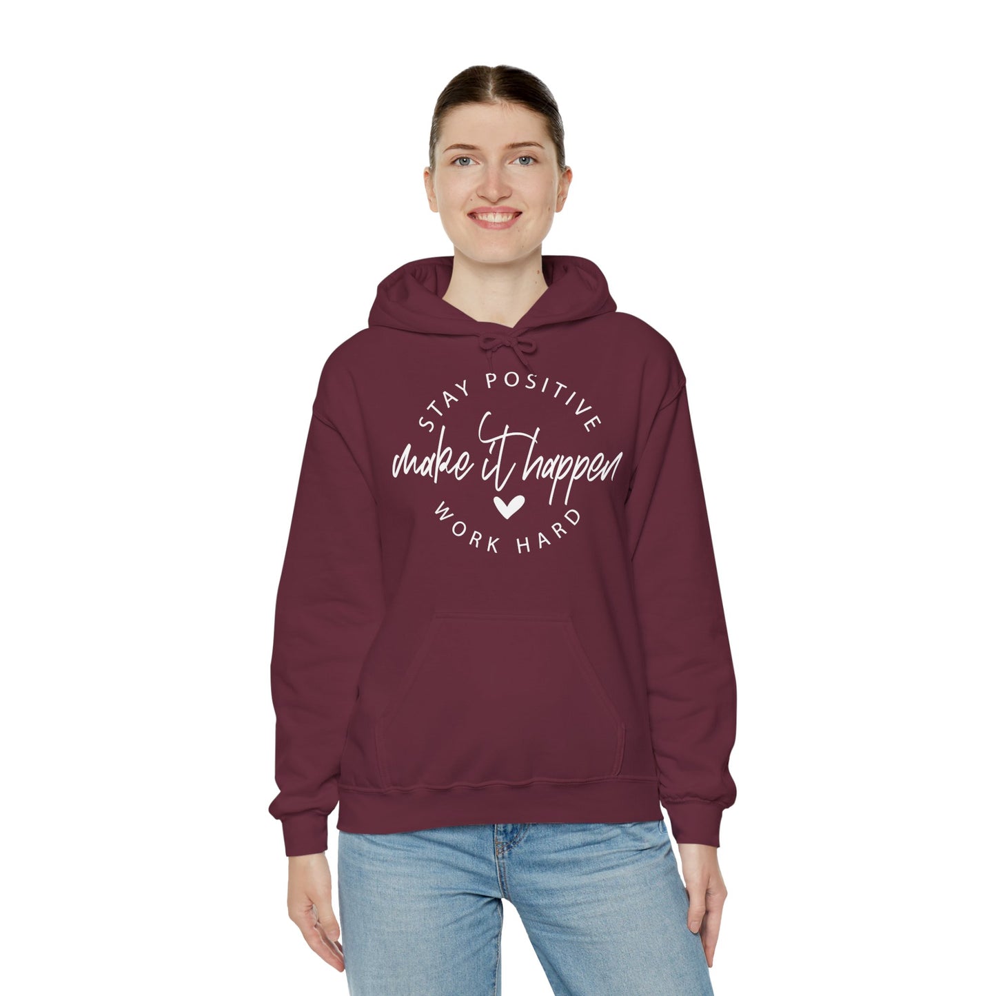 Stay Positive Motivational Hoodie