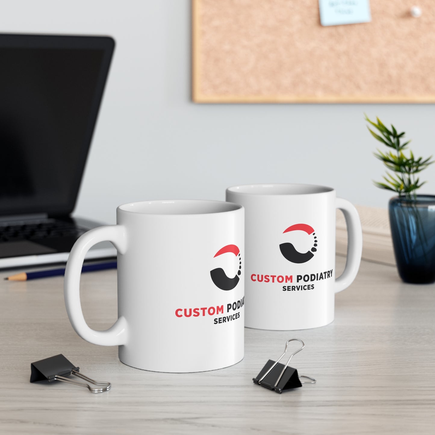 Custom Podiatry Services Branded Coffee Cup