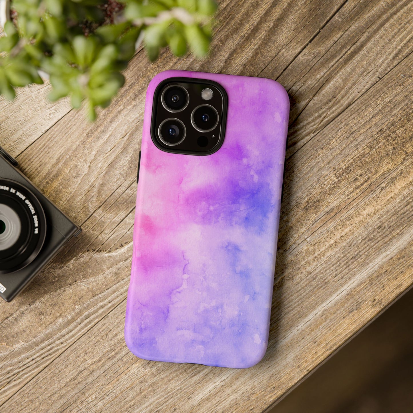 Purple & Blue Watercolour Phone Case