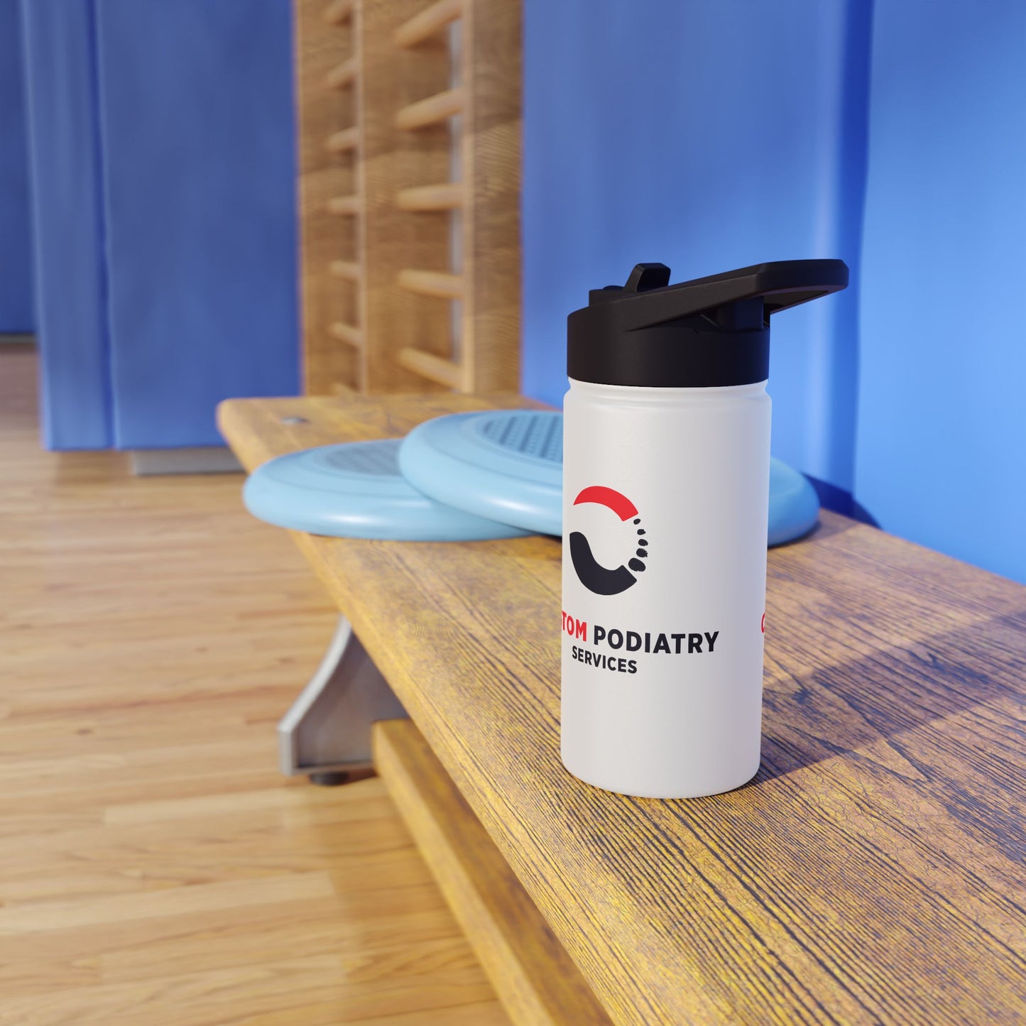 Custom Podiatry Services Branded Stainless Steel Water Bottle