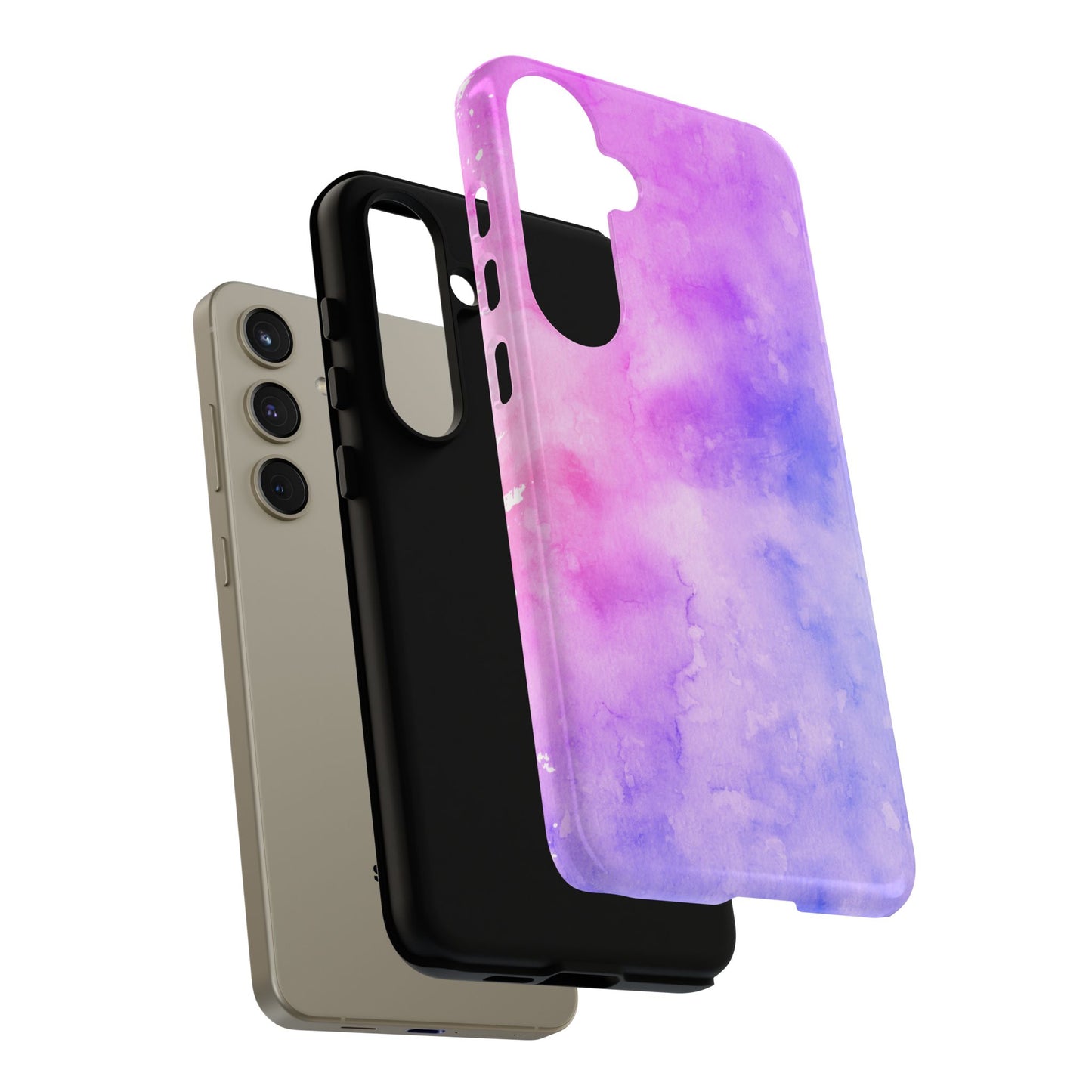 Purple & Blue Watercolour Phone Case