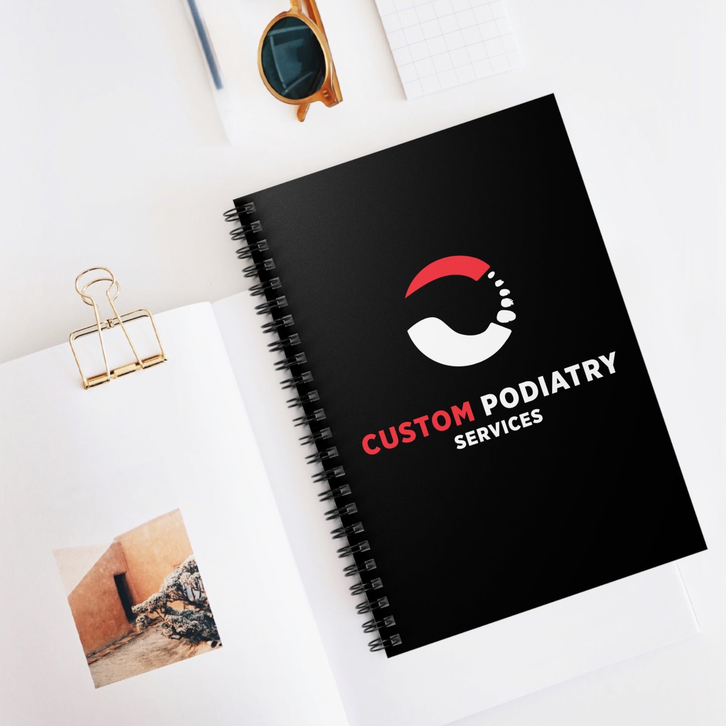 Custom Podiatry Services Branded Spiral Notebook