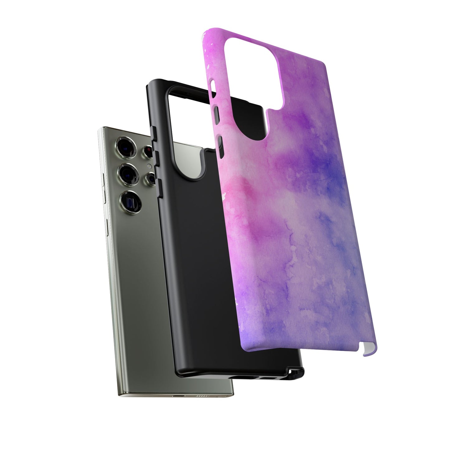 Purple & Blue Watercolour Phone Case