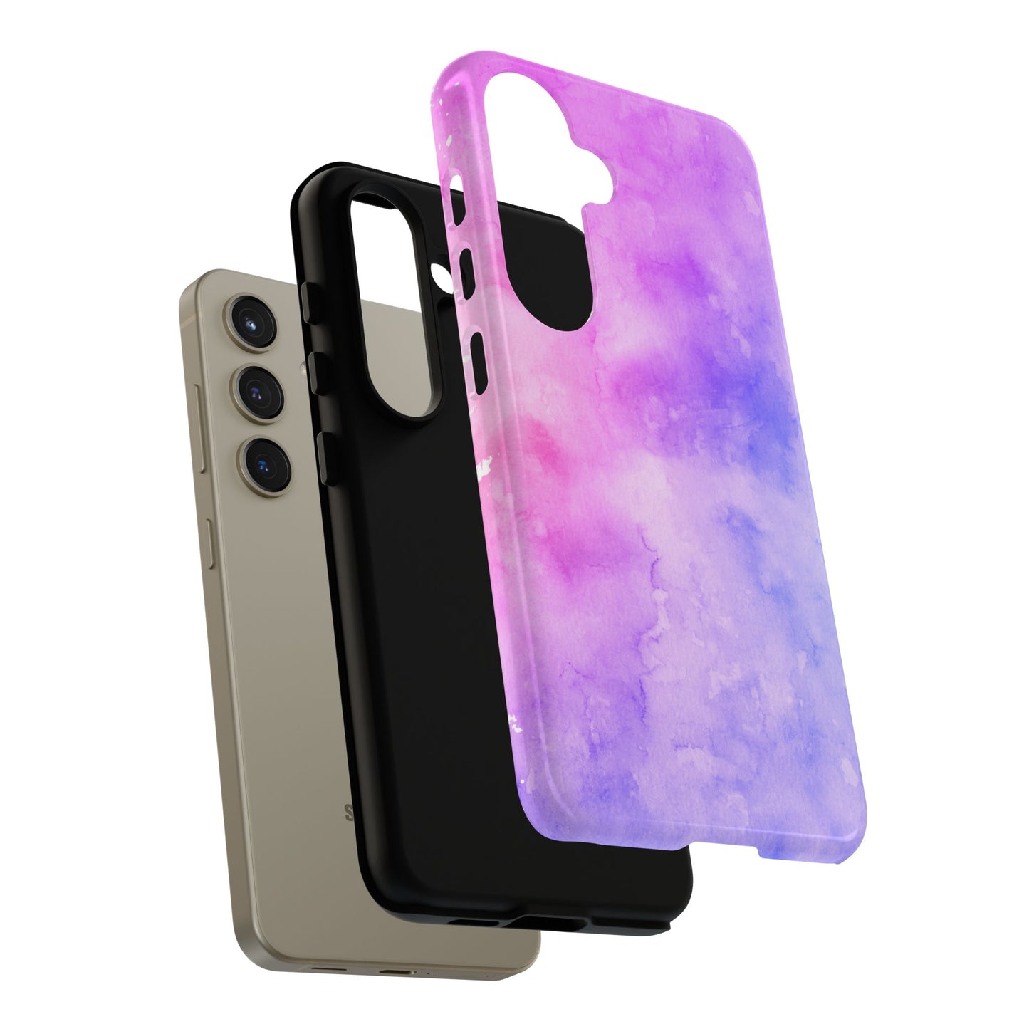 Purple & Blue Watercolour Phone Case
