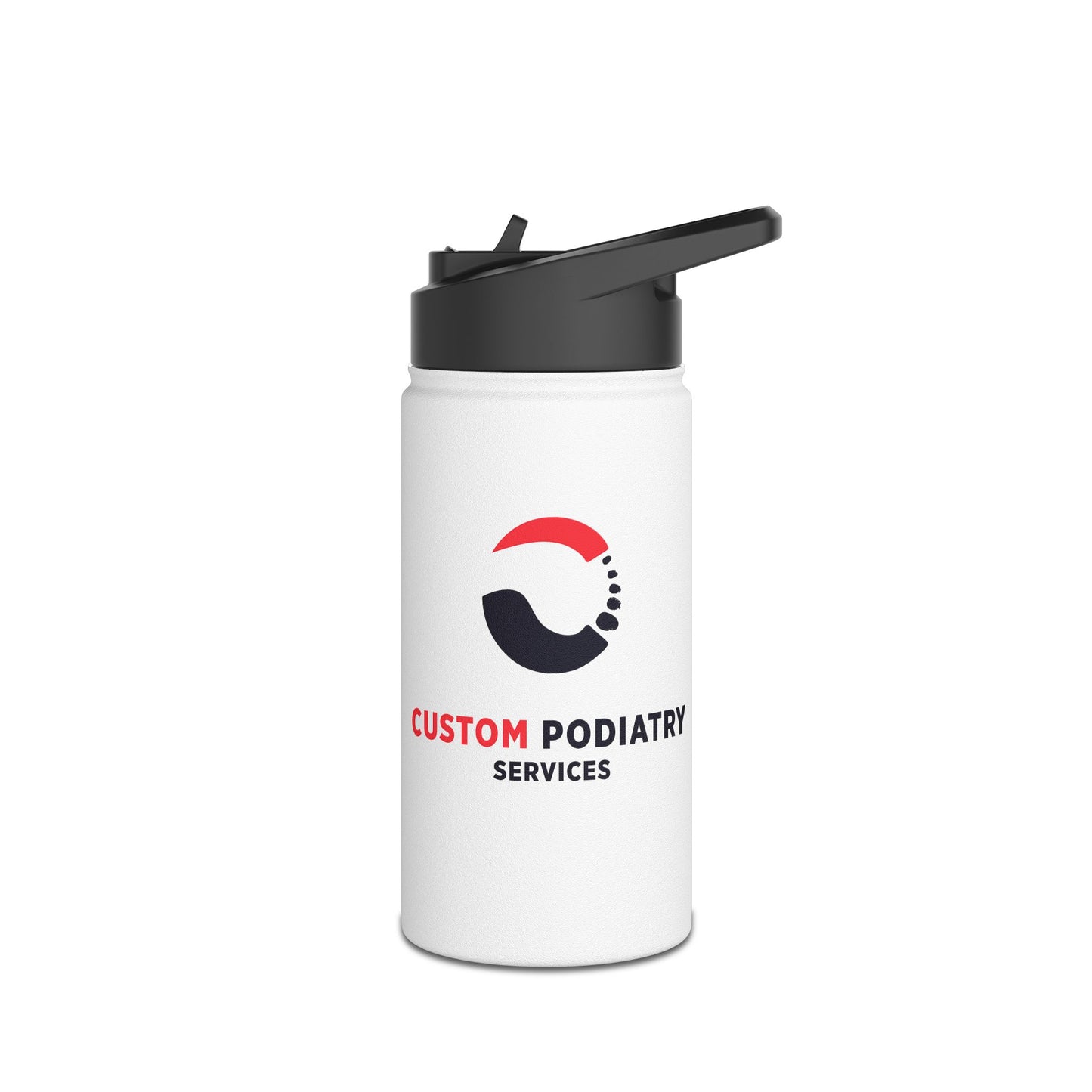 Custom Podiatry Services Branded Stainless Steel Water Bottle