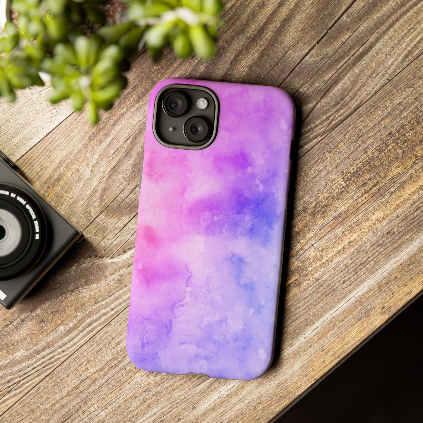 Purple & Blue Watercolour Phone Case