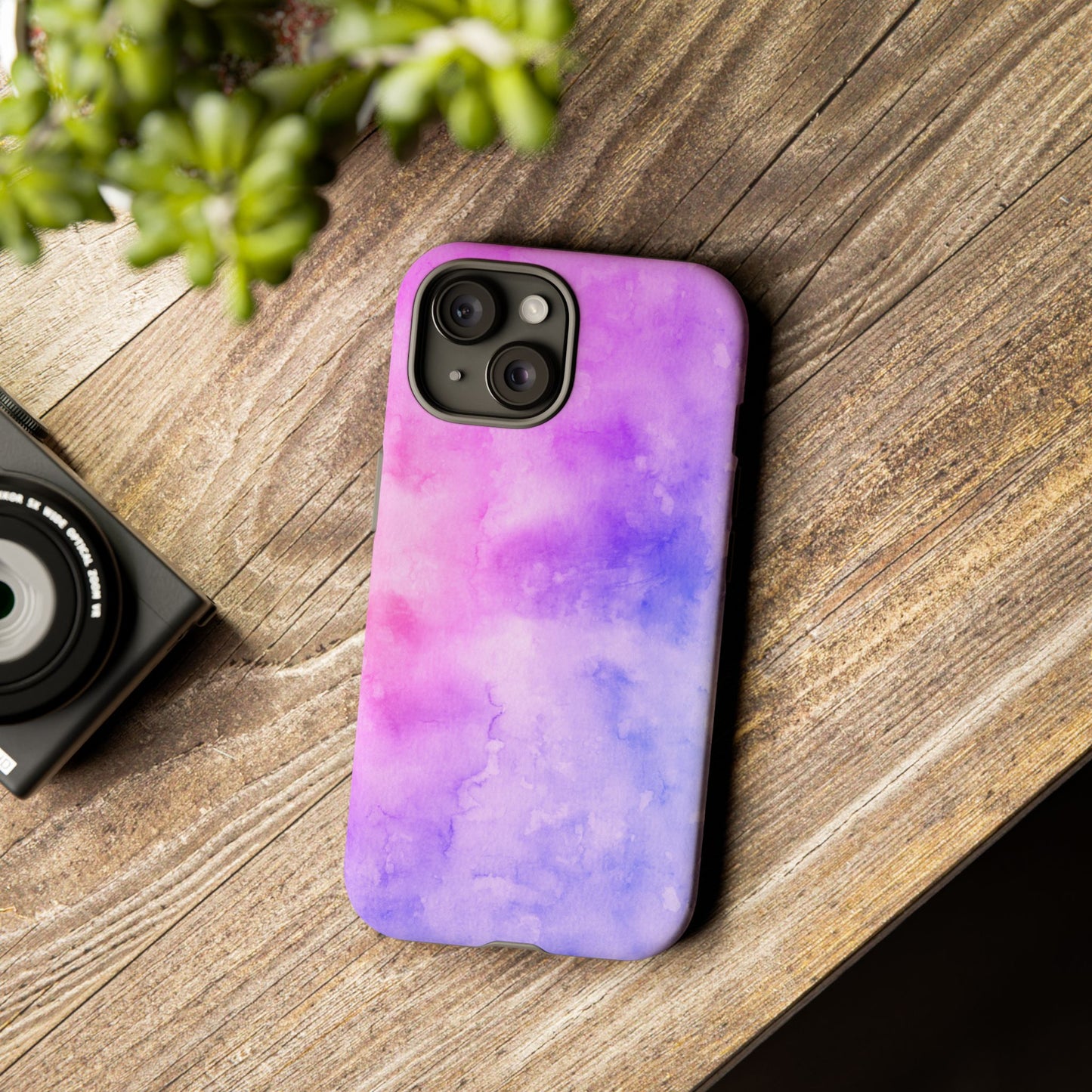 Purple & Blue Watercolour Phone Case