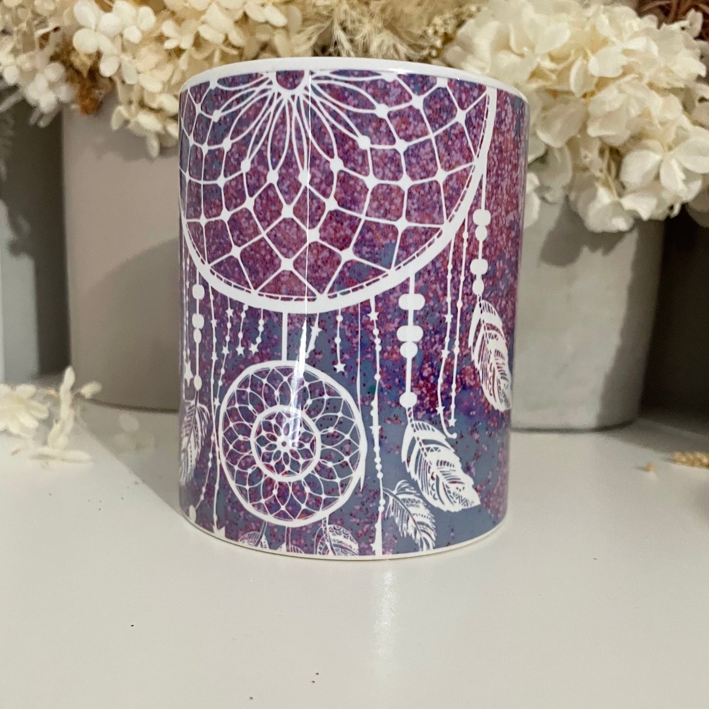 Purple Dream Catcher Coffee Cup