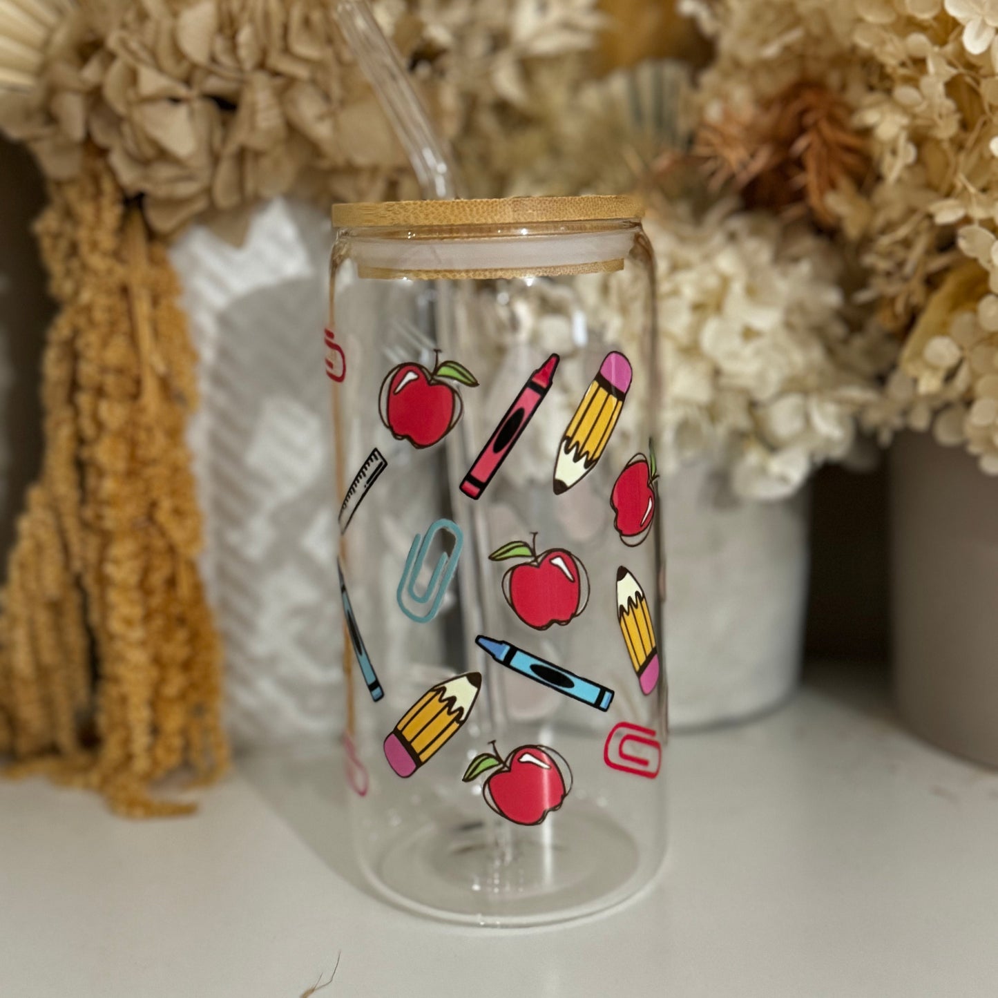 Teacher Wrap Glass Tumbler