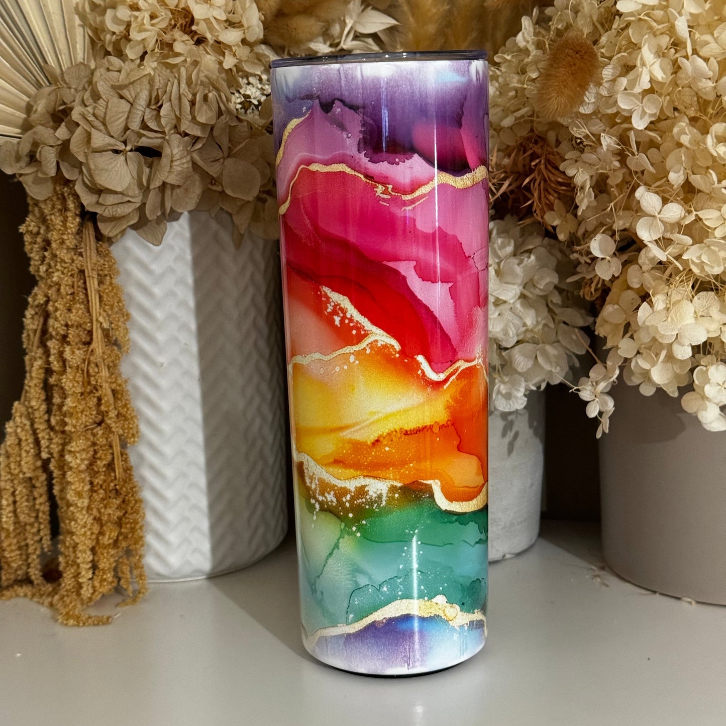 Rainbow Watercolour 1 Stainless Steel Tumbler