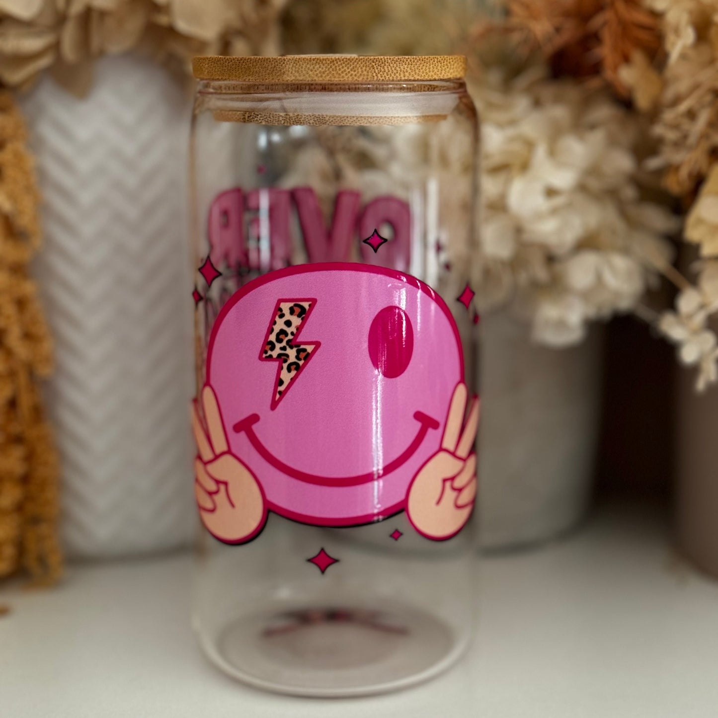 Overstimulated Mums Club Wrap Glass Tumbler