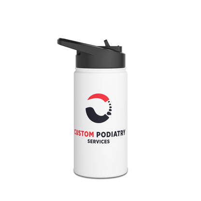 Custom Podiatry Services Branded Stainless Steel Water Bottle