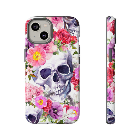 Floral Skull Phone Case