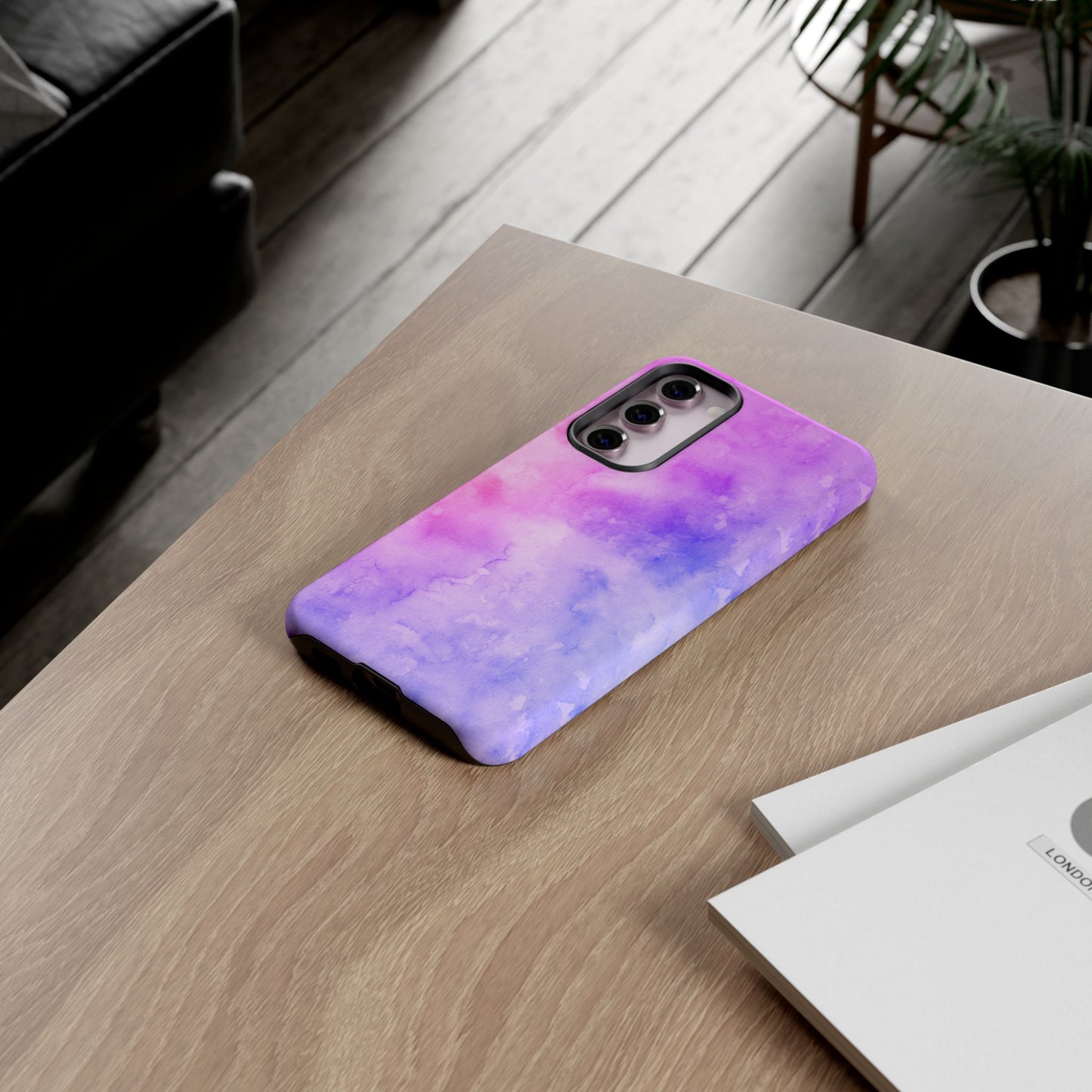 Purple & Blue Watercolour Phone Case