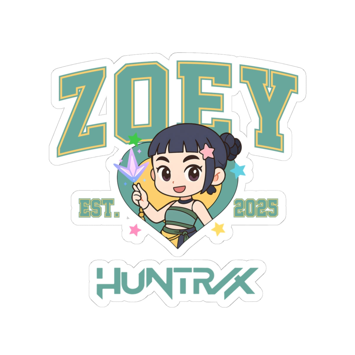 Zoey Kiss-Cut Sticker