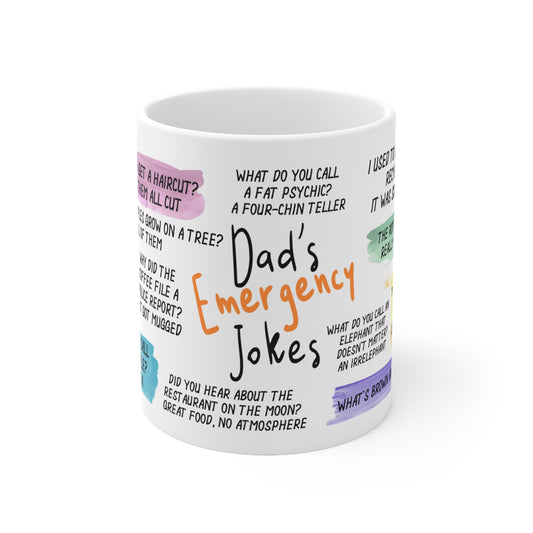 Dad Emergency Jokes Coffee Cup