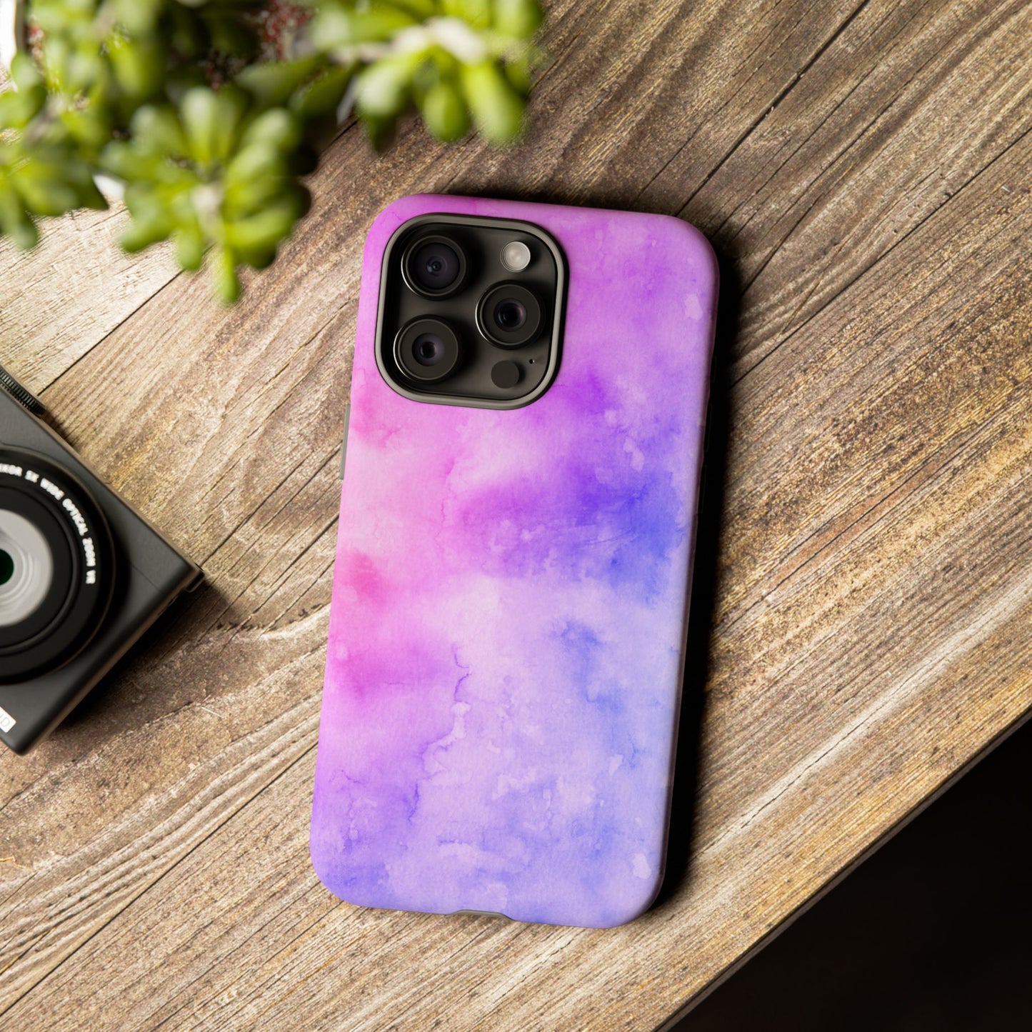 Purple & Blue Watercolour Phone Case