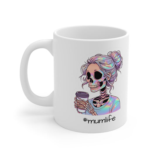 Mum Life Skull Coffee Cup