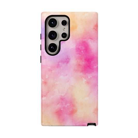 Pink & Orange Watercolour Phone Case