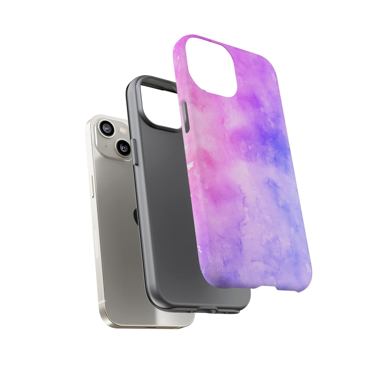 Purple & Blue Watercolour Phone Case
