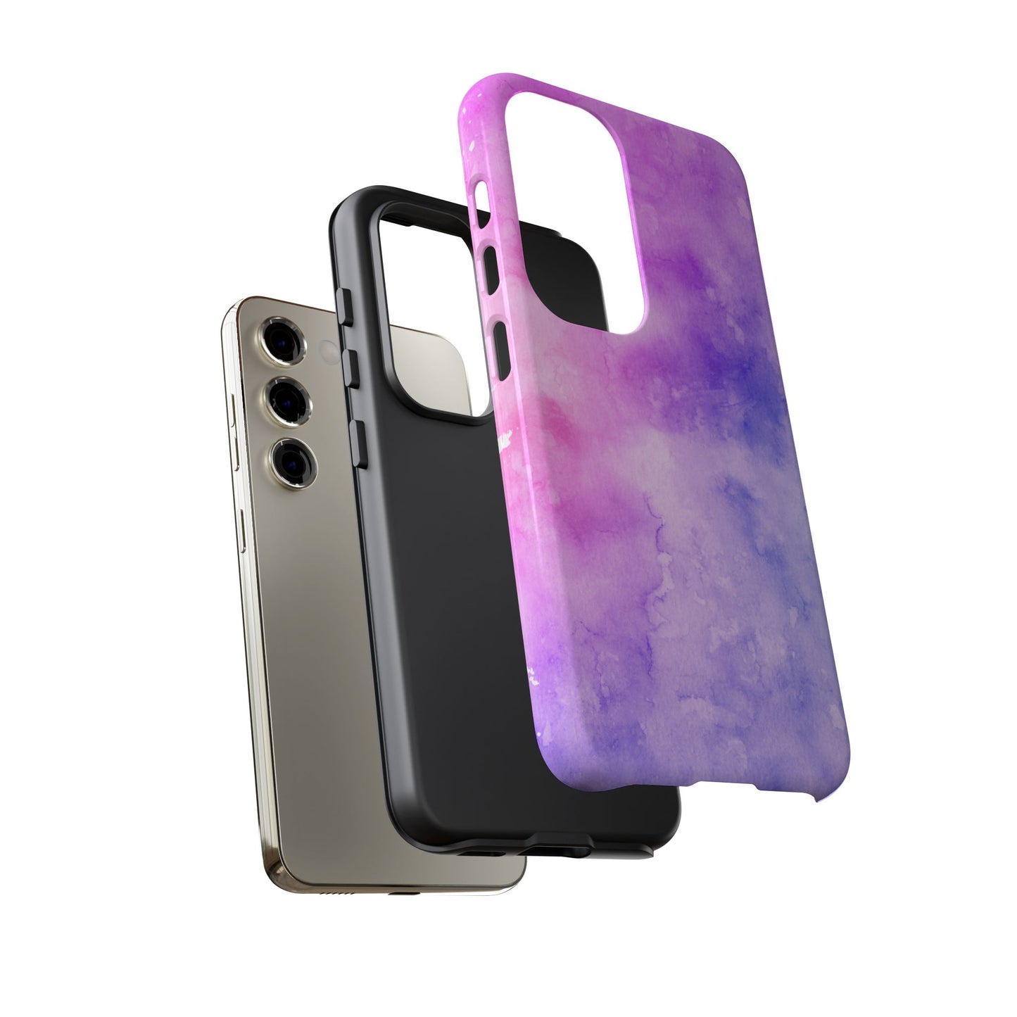 Purple & Blue Watercolour Phone Case