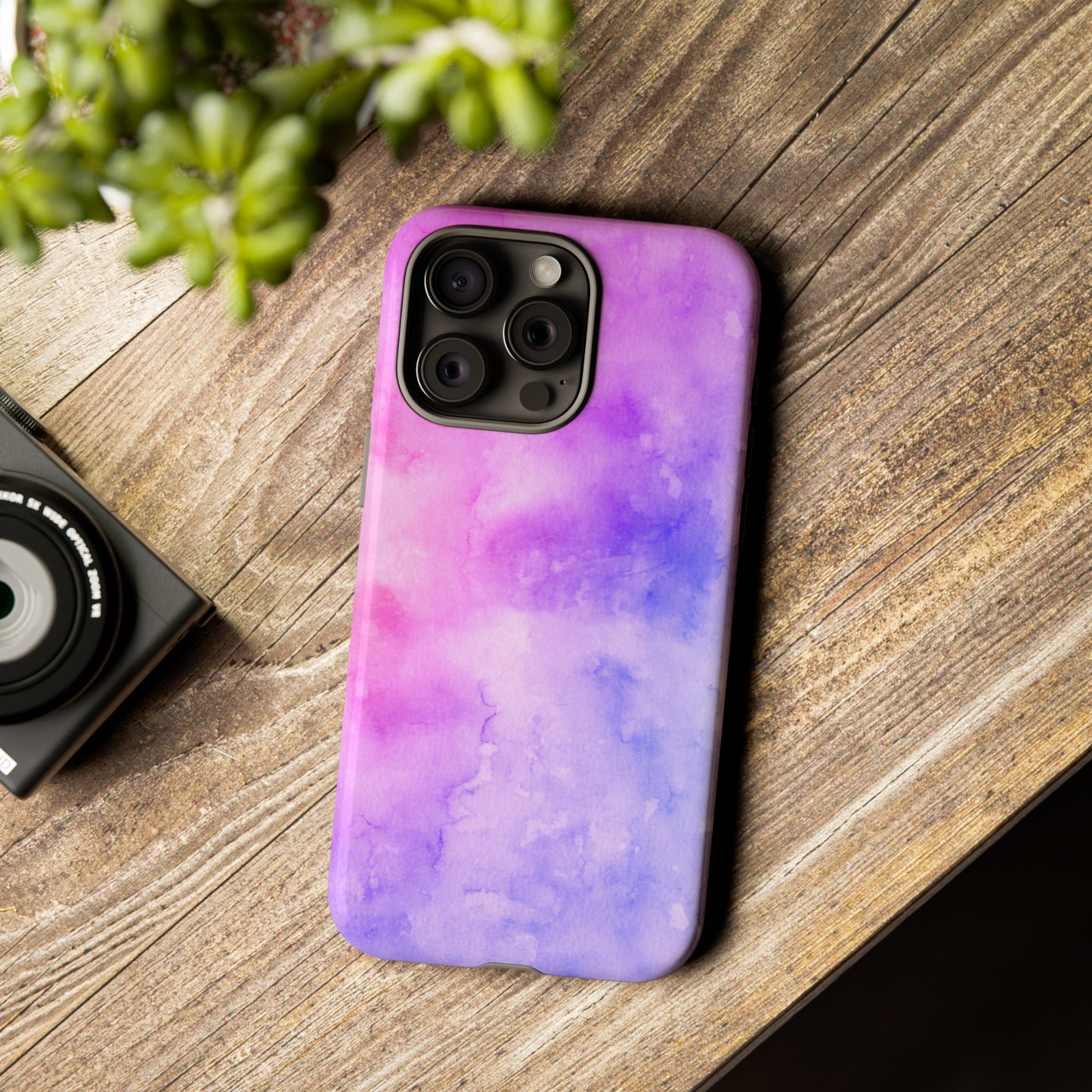 Purple & Blue Watercolour Phone Case
