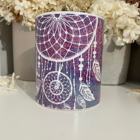 Purple Dream Catcher Coffee Cup