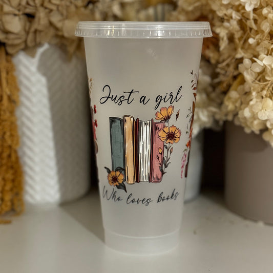 Just a girl who loves books Cold Cup Large