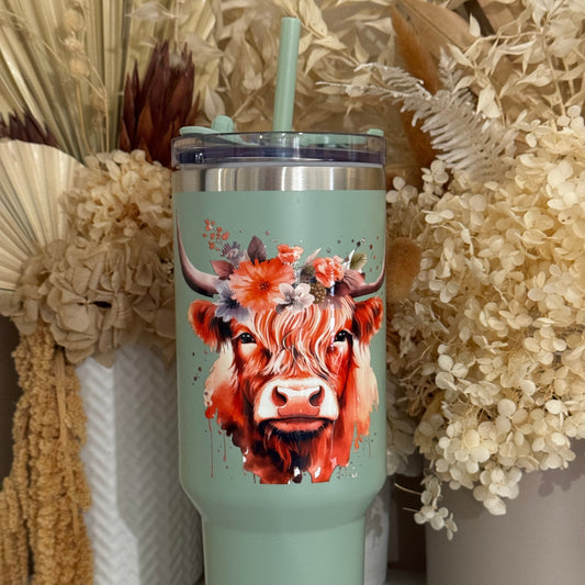 Highland Cow Stanley Tumbler